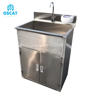OSCAT EUR PET安い洗面台クリニック洗面台フットスタイルと感覚水自動的に蛇口外科用スクラブ用