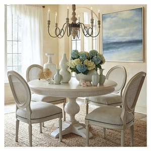 Sang Trọng Retro Phong Cách Cũ Bàn Ăn Cho 6 Chỗ Ngồi Mỹ Rắn Gỗ Sồi Bảng Hiện Đại Truyền Thống Cho Nhà Bếp Đồ Nội Thất Nhà - Product Image 2