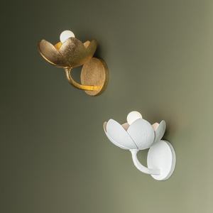 モダンアメリカンクリエイティブホテルルームリビングルームダイニングルームヴィラベッドサイド照明屋内金花壁スコーン - Product Image 2