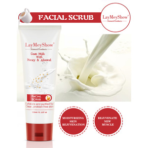 <span class=keywords><strong>Gommage</strong></span> exfoliant pour le <span class=keywords><strong>visage</strong></span> au <span class=keywords><strong>lait</strong></span> <span class=keywords><strong>de</strong></span> chèvre naturel avec du miel et <span class=keywords><strong>de</strong></span> l'amande, nettoyant purifiant pour une peau sans problèmes - Product Image 6