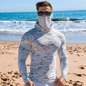 Sudadera de Pesca con Logotipo Personalizado para Hombre, Color Degradado, Secado Rápido, Transpirable, Camiseta Deportiva de Talla Grande, UPF50+, 100% Poliéster, Protección Solar - Product Image 3