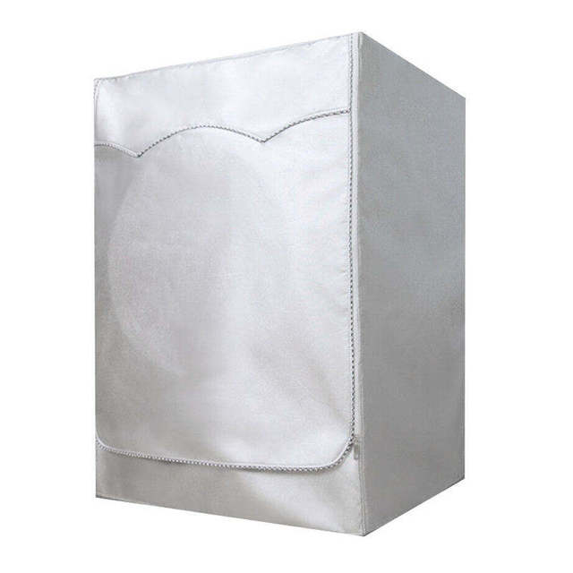 Silver-coated Oxford Cloth Drum Washing Machine Cover, Waterproof, Sun-proof, and Dustproof.
