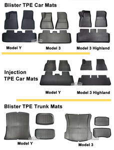 SONSANG Blisterปั้นพรมปูพื้นรถยนต์สําหรับTeslaรุ่น 3 2024 พรมรถAll Weather Teslaพรมปูพื้น - Product Image 6