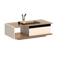 Table basse de thé au design moderne gris kaki forme rectangulaire durable pour la maison, l'appartement, le bureau ou le bâtiment
