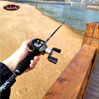 Canne à pêche TAKEDO IM7 100% 30T Carbon 4 Sections Spinning et 7 'Baitcasting ML Power pour la pêche en eau douce salée