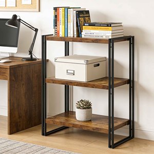 Estante <span class=keywords><strong>de</strong></span> Pared <span class=keywords><strong>de</strong></span> Estilo Industrial Moderno <span class=keywords><strong>de</strong></span> 3 Niveles Personalizado, Estantería <span class=keywords><strong>de</strong></span> <span class=keywords><strong>Madera</strong></span> y Metal Simple y Fácil <span class=keywords><strong>de</strong></span> Montar para un Almacenamiento que Ahorra Espacio - Product Image 5
