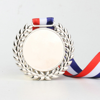 Medalla Deportiva de Metal Personalizada al Por Mayor para Maratón, Diseño Propio en Blanco, Aleación de Zinc 3D, Premio de Oro