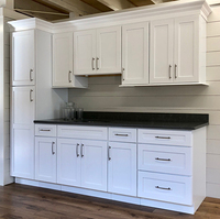 Armoires de Cuisine en Bois Massif Style Américain à Prix Abordable, Meubles Hauts Muraux en Bois, Armoire de Cuisine Modulaire Sur Mesure