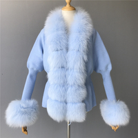 Pull en fourrure tricotée cachemire pour femmes, design de laine, dames, vraie fourrure, tricoté, Cardigan, nouveauté mode