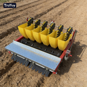 Machine à planter l'ail pour tracteur agricole avec planche de nivellement du sol intégrée et roue de pression - Product Image 2