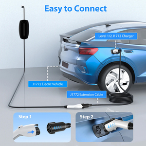 Câble de recharge EV J1772 vers J1772, extension mâle-femelle, permet la recharge sans fil pour <span class=keywords><strong>Ioniq</strong></span> <span class=keywords><strong>5</strong></span> <span class=keywords><strong>ID</strong></span> <span class=keywords><strong>4</strong></span> aux États-Unis et au Canada - Product Image 2