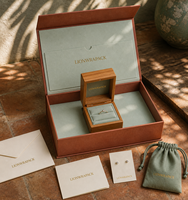 Boîte à bijoux personnalisée Lionwrapack en coffret, boîte à bagues en bois, emballage cadeau, pochette, enveloppe, carte, boîte en papier FSC pour l'emballage