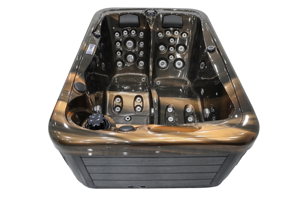 Petit <span class=keywords><strong>Spa</strong></span> de Surf en Acrylique Américain 2 <span class=keywords><strong>Places</strong></span> à Jet Massage, Mini Bain à Remous Intérieur Extérieur pour Deux Personnes - Product Image 4