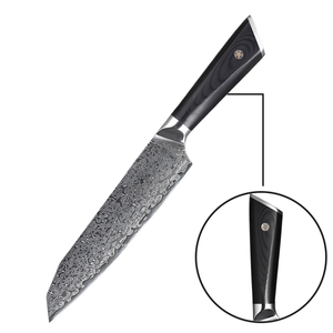 <span class=keywords><strong>Couteau</strong></span> Santoku japonais de qualité supérieure, cœur en acier VG10 à 67 couches - Product Image 4
