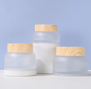 <span class=keywords><strong>TAIBO</strong></span> - Frascos de Vidrio Esmerilado Transparente de 15g, 30g y 50g para Crema Facial, con Tapa Ecológica de Vidrio, Envase de Lujo para Cuidado de la Piel y Cosméticos, Venta al Por Mayor - Product Image 4