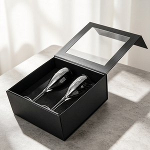 Set di Bicchieri da <span class=keywords><strong>Vino</strong></span> Personalizzati con Incisione Laser, Confezione Regalo Multipla, ODM OEM, Motivo Inciso, Flute da Champagne per Matrimoni e Feste - Product Image 3