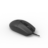 Souris optique biométrique à empreintes digitales M-180F à prix abordable, design ergonomique USB, étanche, noire, 6 boutons,