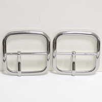 Boucle de ceinture carrée en alliage plaqué argent de haute qualité, 1,36 pouce, réglable, sans nickel, écologique, pour accessoires de ceinture