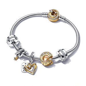 Pulsera Original de Plata de Ley 925 con Cadena de Serpiente y Dije de Corazón con Circonita Cúbica 5A para <span class=keywords><strong>Mujer</strong></span>, la Más Vendida en <span class=keywords><strong>Amazon</strong></span> - Product Image 2