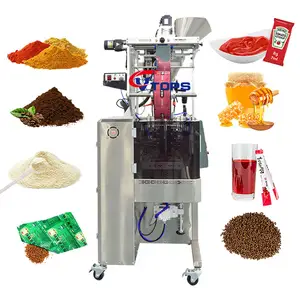 Manufacturer Supply Coffee Powder Filler Packer Popcorn Zipper Pouch Packing Sealing Filling Machine With PLC Control