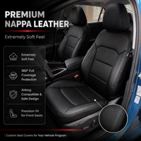 Housse de siège auto sur mesure TOPFIT pour Hyundai Elantra 2000-2020, cuir Nappa de luxe, imperméable, facile à nettoyer, vente en gros d'usine