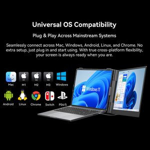Blackview SCM8 Écran externe pour ordinateur portable 15,3 pouces 1920*1200P 60Hz FHD 2 ports Type-C entièrement fonctionnels MAC/Windows/Android/Linux/Chrome OS - Product Image 6