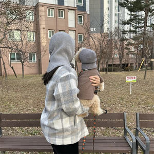 Groothandel Koreaanse Ins Huisdier Warme Trui Gebreide Muts Herfst Winter Schattige Gebreide Kat Kleine Hond Gehaakte Handgebreide Hondenhoed - Product Image 6