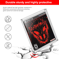 Boîtier de Présentation et de Protection en Acrylique HD Transparent pour Cartouches de Jeu de Collection PS3, PS4, PS5 et Xbox One