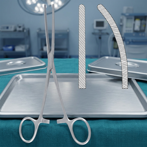 Pinces intestinales Baby-Doyen droites en acier inoxydable, instrument chirurgical certifié CE, usage en chirurgie générale - Product Image 4