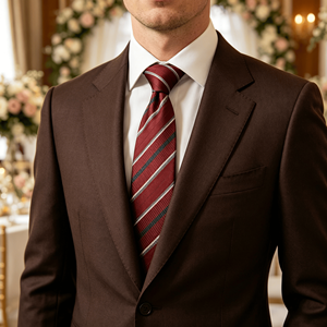 Corbata de poliéster de 7 cm con rayas, corbatas a cuadros para hombre, corbata delgada, corbatas para reuniones de negocios, traje, vestido, gravatas - Product Image 4