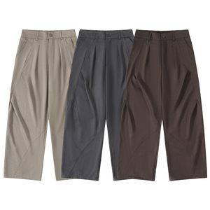 Pantalon cargo unisexe American Vintage 2026, coupe décontractée, coupe large, coupe lame courbée, en tissu épais, écologique, respirant et imperméable - Product Image 2