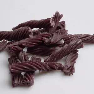 Promotional Dog Treats Wholesale Human Grade Chicken Purple Sweet Potato Twisted Stick Dry Dog Food Pet Snacks