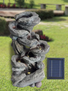 Pierre naturelle de <span class=keywords><strong>Castille</strong></span> Caractéristiques de l'eau Grande fontaine extérieure en pierre de jardin avec batterie au lithium - Product Image 3