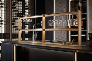 OPPOLIA EAC Meubles de cuisine modernes sans poignées pour projet d'îlot, laque brillante, pour hôtels et appartements, commande en gros, style européen - Product Image 5