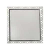 Diffuseur de plafond en aluminium encastré carré plat pour l'air conditionné résidentiel et commercial