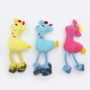 Lynpet pengiriman cepat grosir Rusa berbentuk tali katun Mainan Gigit hewan peliharaan mainan Interactive Ahan anjing kucing interaktif - Product Image 6