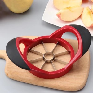 Cortador de Manzanas Manual de Acero Inoxidable, Cortador de Frutas, Divisor en Cuñas, Herramienta Roja para Verduras - Product Image 2
