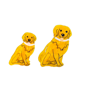 Pinzas de Pelo de Lujo Personalizadas para Mujer, Accesorios de Pelo con Diseño de Perro de Dibujos Animados, Pinzas de Pelo de Acetato de Alta Calidad para Niñas - Product Image 1