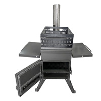 Poêle à Bois Huaxi pour Cuisine, Fours à Bois en Acier et Fonte, Four à Bois Défiant pour Sauna Extérieur et Barbecue
