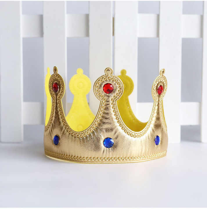 Boy Birthday Crowns King Crown Funny Headband Crowns Kids Happy Birthday Party Accessories Birthday Gifts for Party Supplies