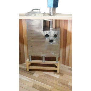 Bain à remous rond en <span class=keywords><strong>bois</strong></span> massif de cèdre rouge canadien pour 4 personnes avec poêle à <span class=keywords><strong>bois</strong></span> intérieur chauffant - Product Image 3