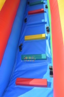 Toboggan aquatique gonflable géant en PVC personnalisé, 2 toboggans aquatiques détachés avec piscine pour utilisation en extérieur