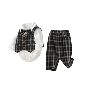 Vêtements de fête pour bébé vert pour 6 mois à 1 an garçon vêtements ensembles 2 ans hiver corps Riject bébé vêtements