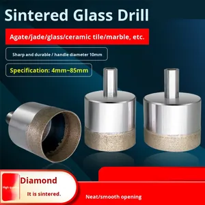 Thiêu kết khoan thủy tinh bit <span class=keywords><strong>10mm</strong></span> Shank Kim Cương Ngọc Bích Gốm Đá Cẩm Thạch vật liệu ngọc bích mở lỗ khoan khoan Bảo hành 3 năm - Product Image 3