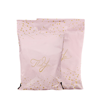 Sacs de courrier en plastique avec Logo rose, sacs de courrier en Nylon pour cosmétiques, pochette créative pour le commerce électronique, sac de courrier auto-scellant