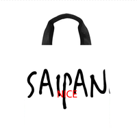 Saipan Custom Design Waterdichte Robuuste Draagtas met Handvat voor School, Vissen, Buitenactiviteiten, Barbecue, Wandelen, Weekendtrip, Markt, Winkelen