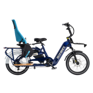 Vélo cargo électrique léger 48V double 15AH, autonomie 120KM, moteur arrière sans balais 750W en alliage d'aluminium, 7 vitesses, vélo de ville - Product Image 6