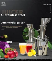 Extracteur de jus commercial tout inox 2000W pour fruits et légumes, moteur 1200W/1500W, machine à extraire le gingembre, haute performance 110V/220V/380V