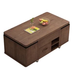 Semplicità tavolo da caffè con sollevamento, tavolo da pranzo, tavolino telescopico multifunzionale - Product Image 1