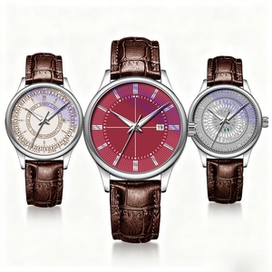 New Fashion Luxury Business Quartz <b>Watch</b> Stainless Steel Alloy Calendar Large Dial Leather Strap Men's Quartz <b>Watch</b> - Product Image 6